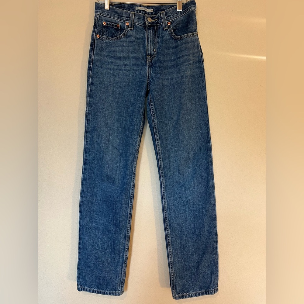 Signature by Levi Strauss Women's Straight Jeans in Deep Blue